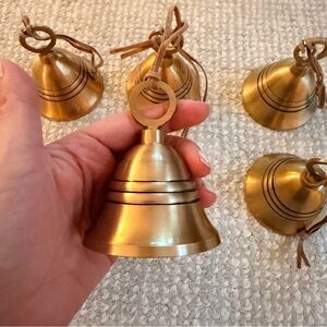 McGee & Co Set of 6 Gold Ornament Bells